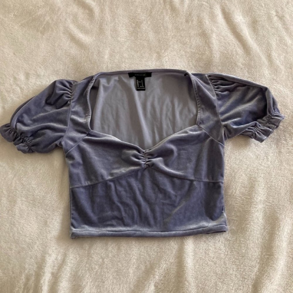 Lilac Suede Blouse